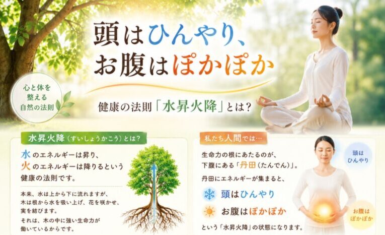 夏バテ防止　「頭はひんやり、お腹はほかほか」